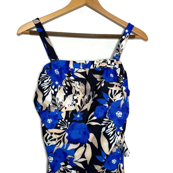 Byron Blue Australia Blue Floral One Piece Swimsuit Women’s Size US 14 - Picture 3 of 9